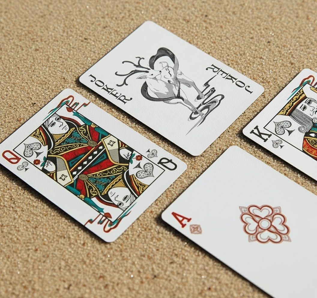 Nine-Colored Deer Playing Cards by DUNHUANG Impression
