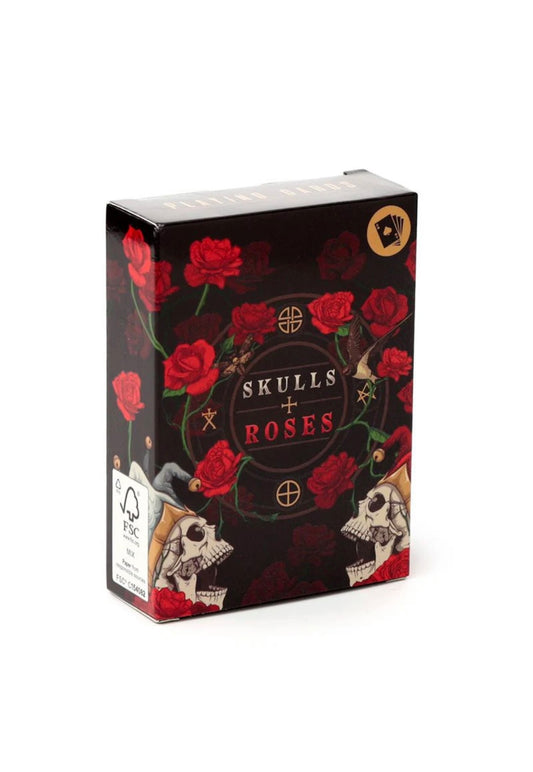 Skulls and Roses Playing Cards