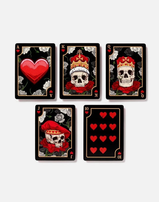 Skulls and Roses Playing Cards