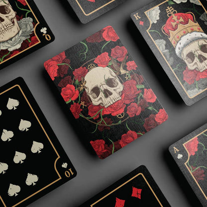Skulls and Roses Playing Cards
