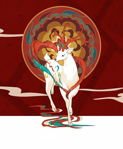 Nine-Colored Deer Playing Cards by DUNHUANG Impression