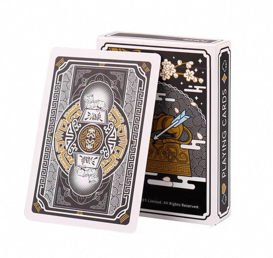 GUAN DAM - Warriors of the Three Kingdoms (Black) Playing Cards by YOKAGAME