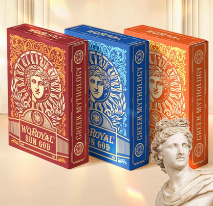 Sun God Greek Mythology Themed Blue Edition Playing Cards