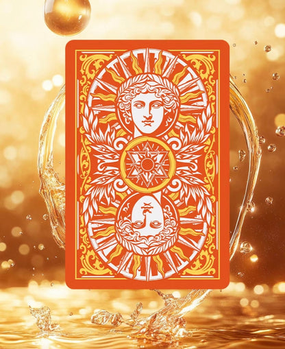 Sun God Greek Mythology Themed Orange Edition Playing Cards