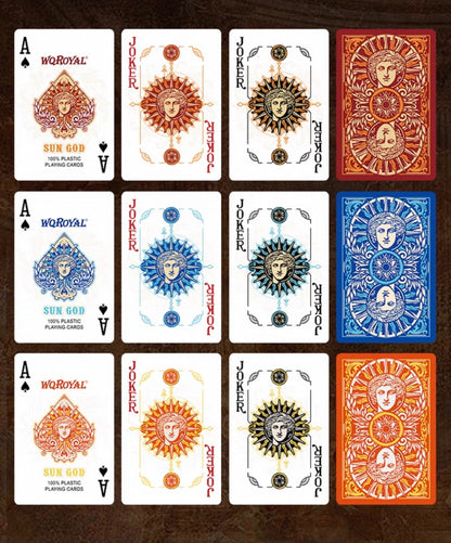 Sun God Greek Mythology Themed Orange Edition Playing Cards