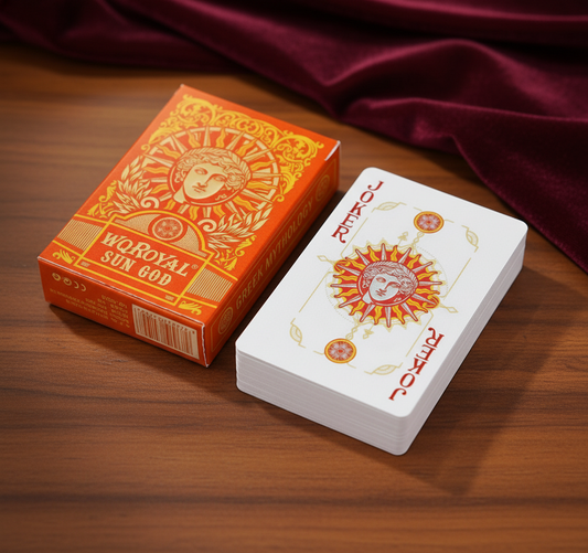 Sun God Greek Mythology Themed Orange Edition Playing Cards