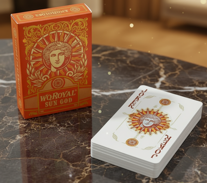 Sun God Greek Mythology Themed Orange Edition Playing Cards