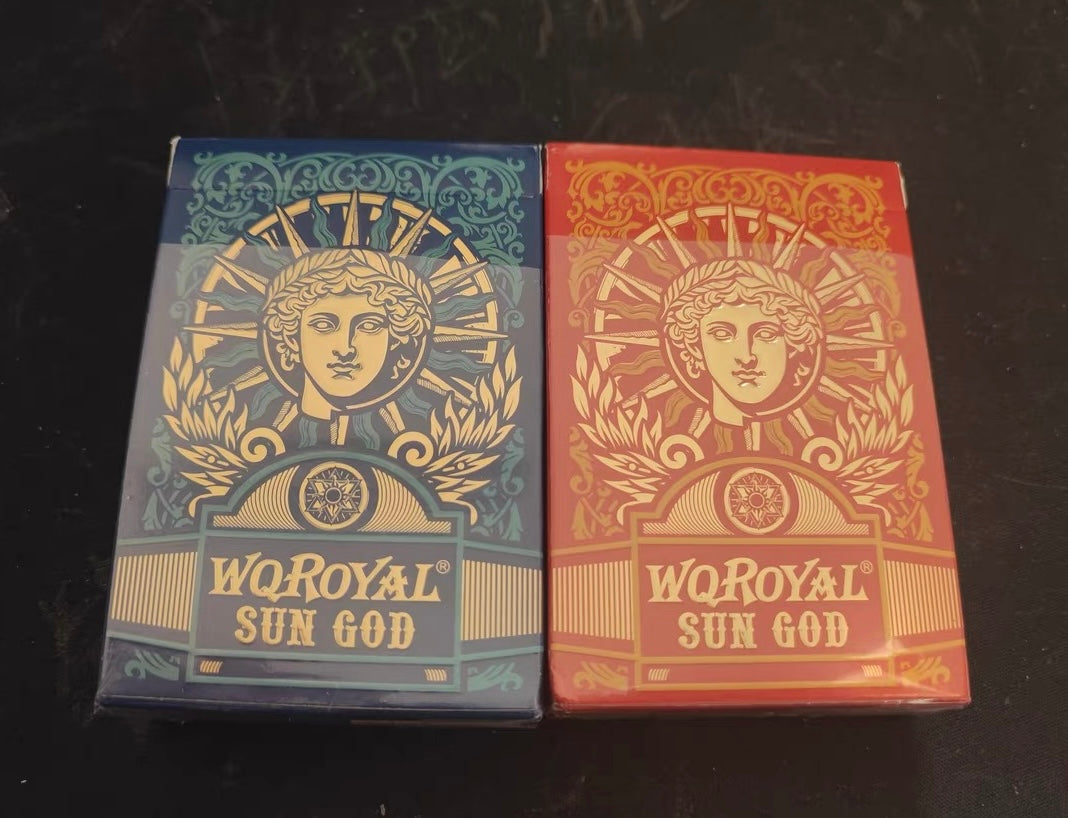Sun God Greek Mythology Themed Red Edition Playing Cards