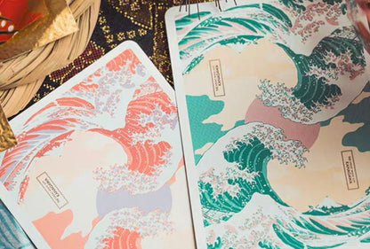 The Great Wave off Kanagawa V3 (Fresh Spring / Peppermint Green) Playing Cards
