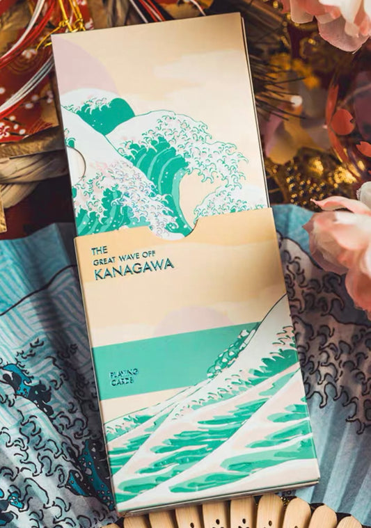 The Great Wave off Kanagawa V3 (Fresh Spring / Peppermint Green) Playing Cards