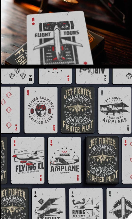 Jet Fighter Playing Cards
