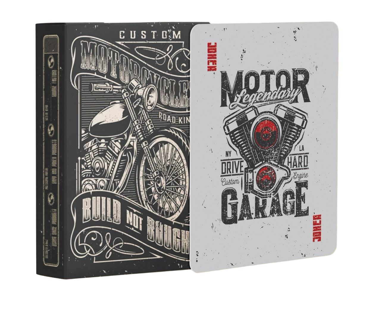 Custom Motorcycles Playing Cards