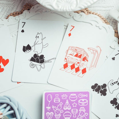 Kitten Diary - Kitten Purple Edition Playing Cards