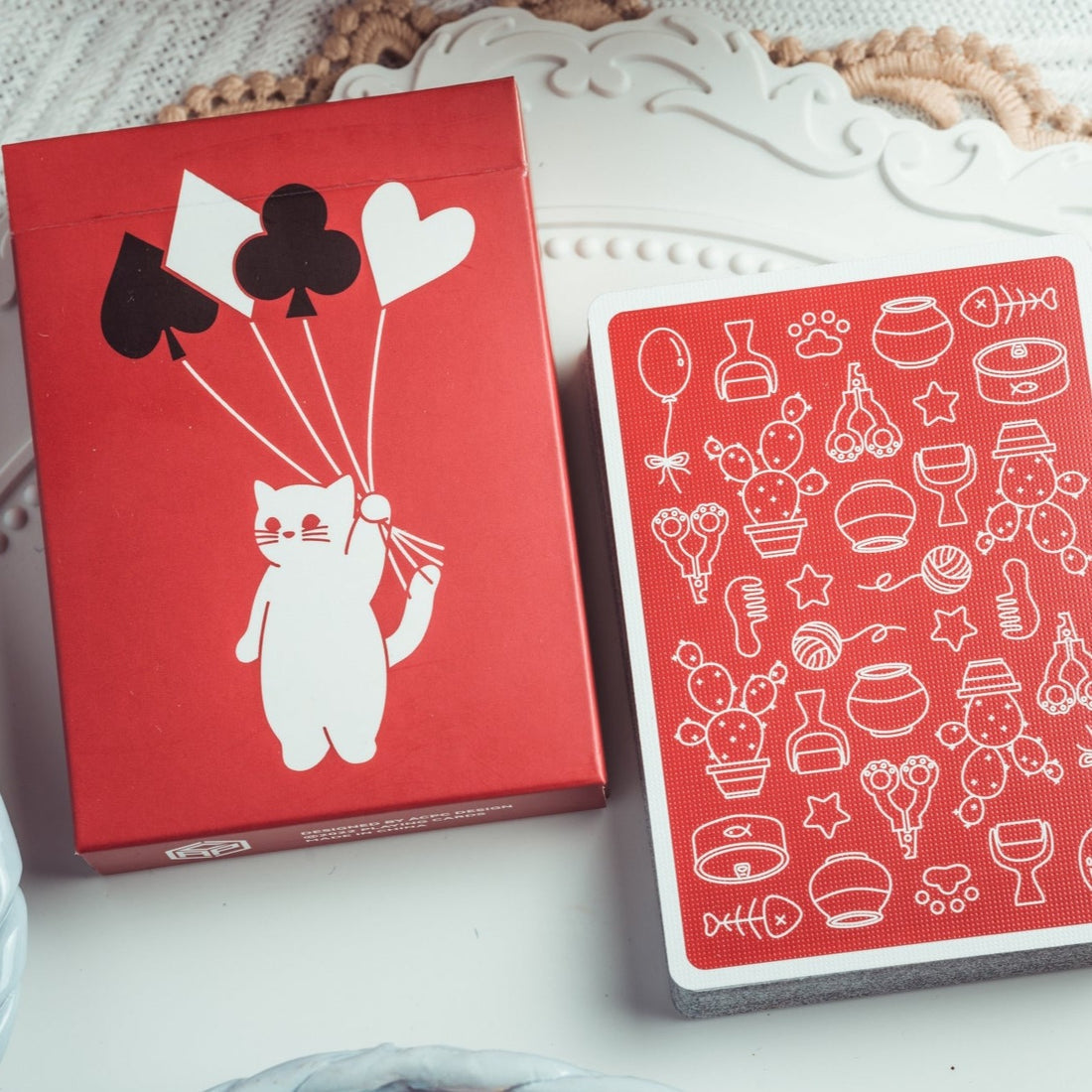 Kitten Diary - Red Limited Edition Playing Cards by ACPC