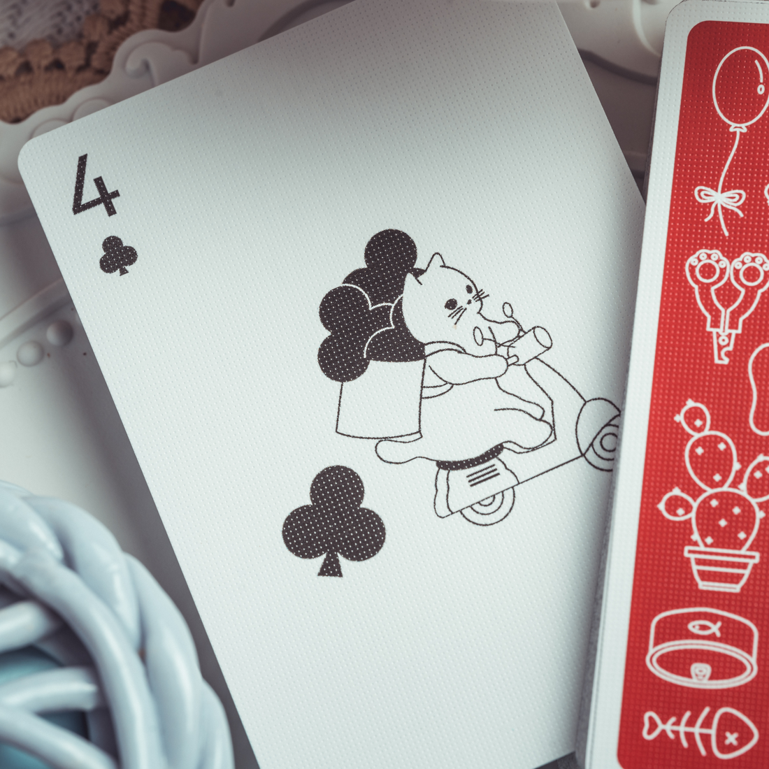 Kitten Diary - Red Limited Edition Playing Cards by ACPC