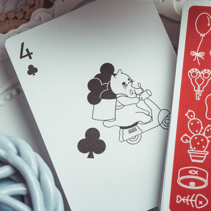 Kitten Diary - Red Limited Edition Playing Cards by ACPC