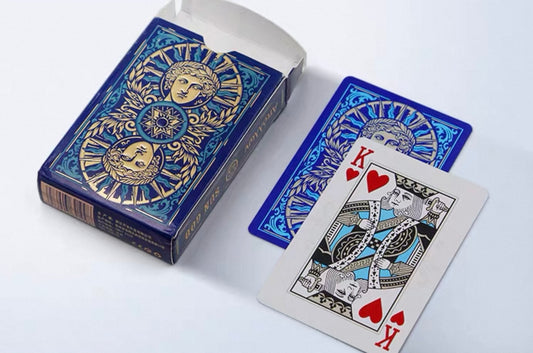 Sun God Greek Mythology Themed Blue Edition Playing Cards