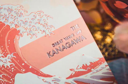 The Great Wave off Kanagawa V3 (Autumn Maple / Peachy Pink) Playing Cards ( CARDSTHEGREAT_AUT )  Playing Cards