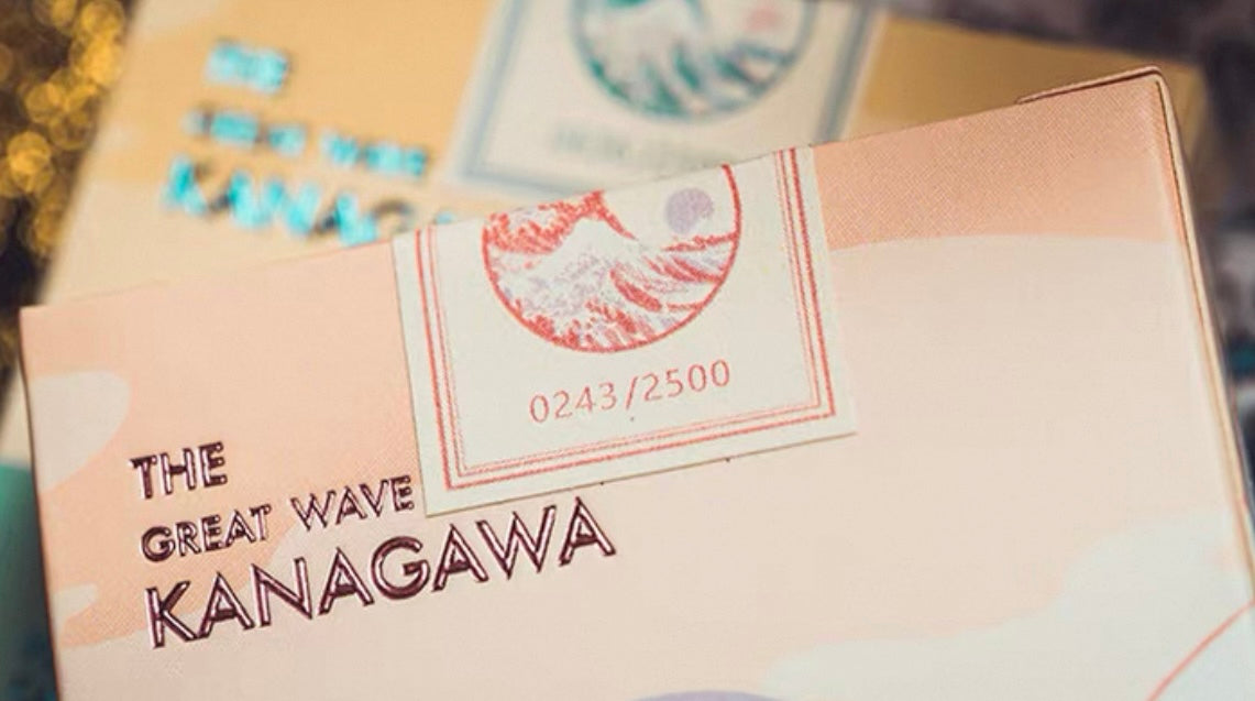 The Great Wave off Kanagawa V3 (Autumn Maple / Peachy Pink) Playing Cards ( CARDSTHEGREAT_AUT )  Playing Cards