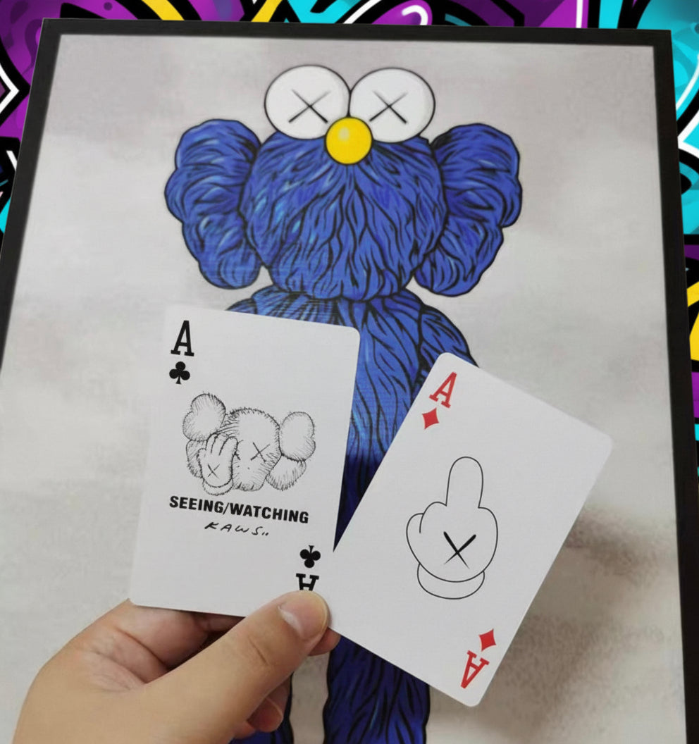 Kaws Seeing / Watching (Black Edition) Playing Cards