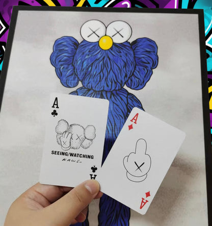 Kaws Seeing / Watching (Black Edition) Playing Cards