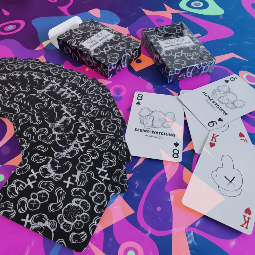Kaws Seeing / Watching (Black Edition) Playing Cards