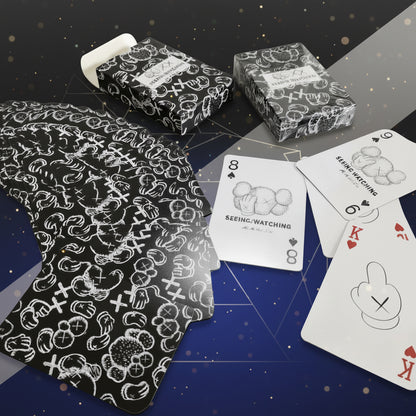 Kaws Seeing / Watching (Black Edition) Playing Cards