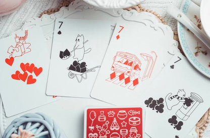 Kitten Diary - Red Limited Edition Playing Cards by ACPC