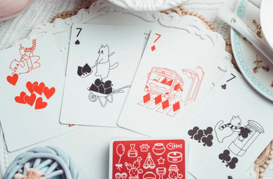 Kitten Diary - Red Limited Edition Playing Cards by ACPC