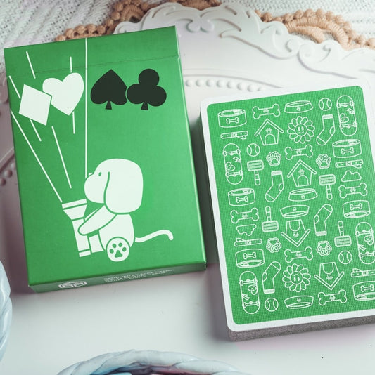 Puppy Diary - Green Limited Edition Playing Cards by ACPC