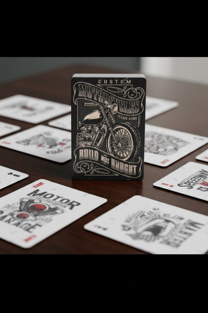 Custom Motorcycles Playing Cards