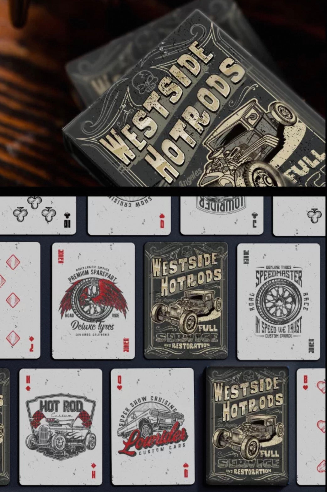 Westside Hotrods Playing Cards