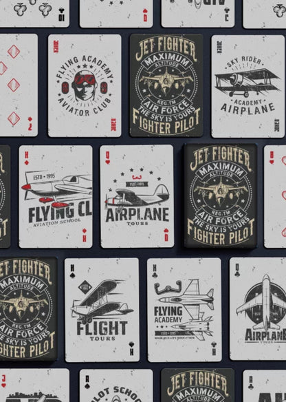 Jet Fighter Playing Cards