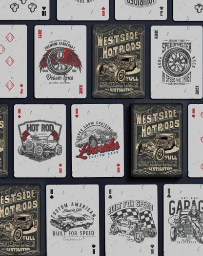 Westside Hotrods Playing Cards