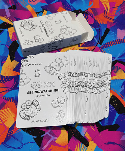 Kaws Seeing / Watching (White Edition) Playing Cards