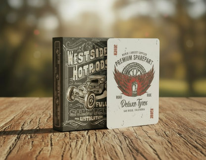 Westside Hotrods Playing Cards